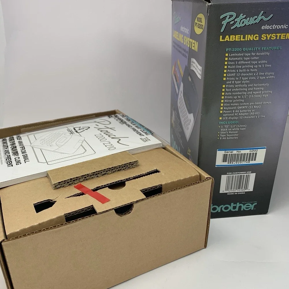 Brother P-Touch Model PT-2200 Electronic Labeling System New in Box
